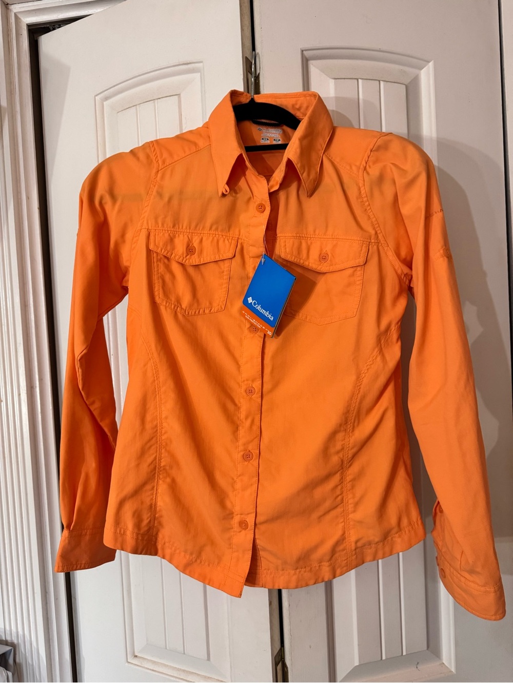 Columbia Orange Women's Lightweight Hiking Shirt